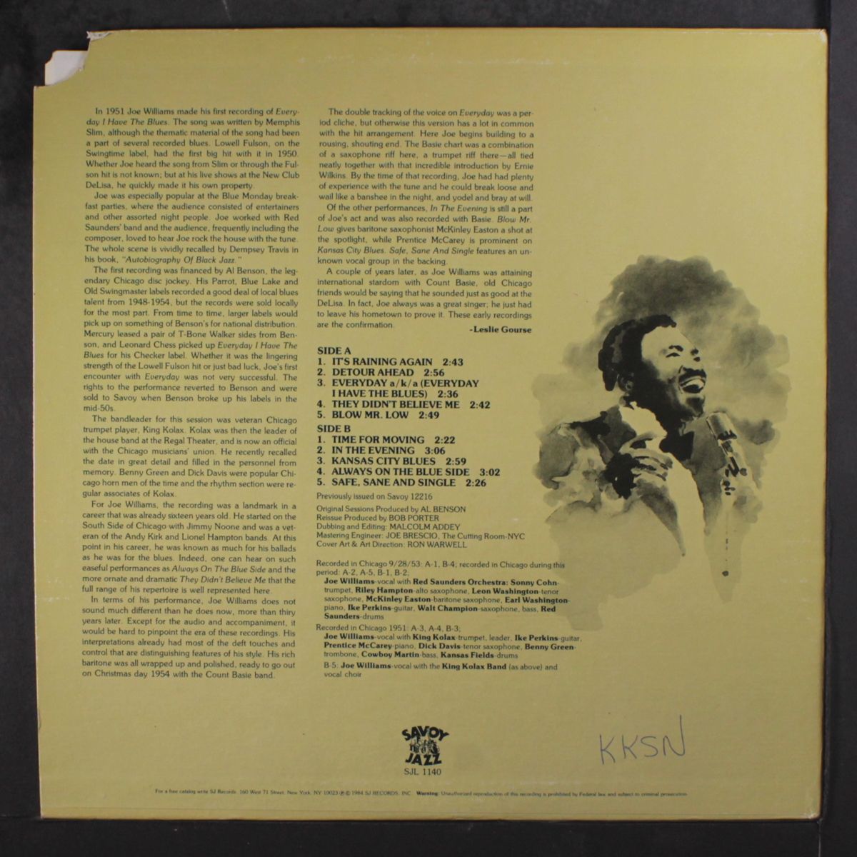 everyday i have the blues by JOE WILLIAMS
