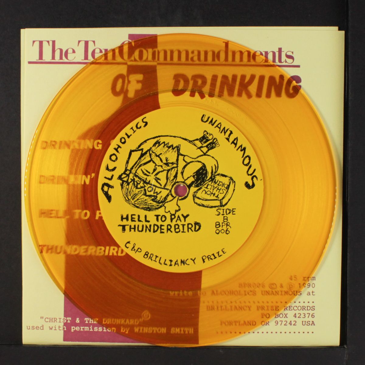ten commandments of drinking by ALCOHOLICS UNANIMOUS