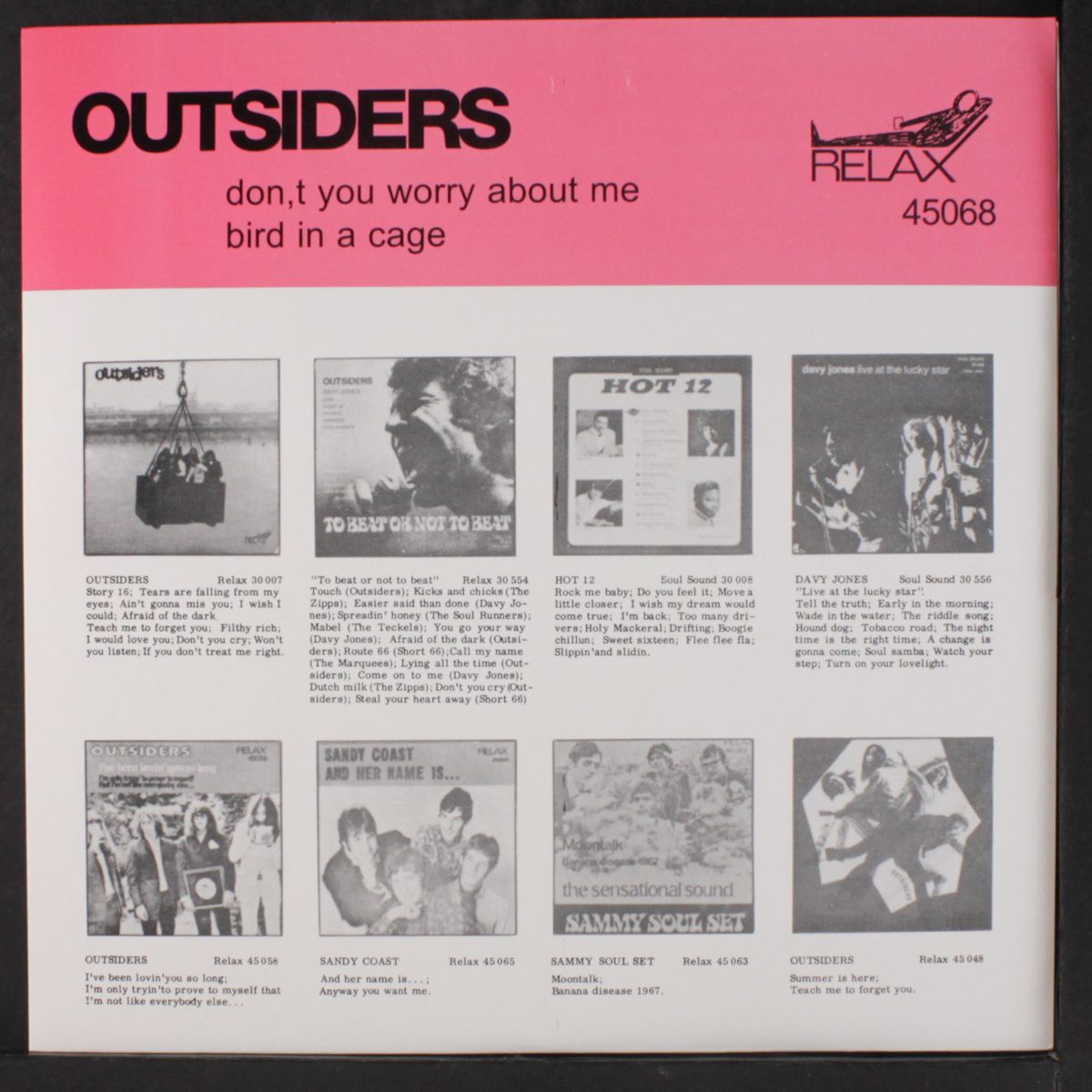 don't you worry about me by OUTSIDERS