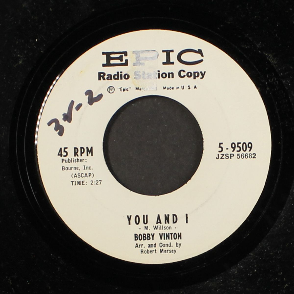 roses are red / you and i by BOBBY VINTON