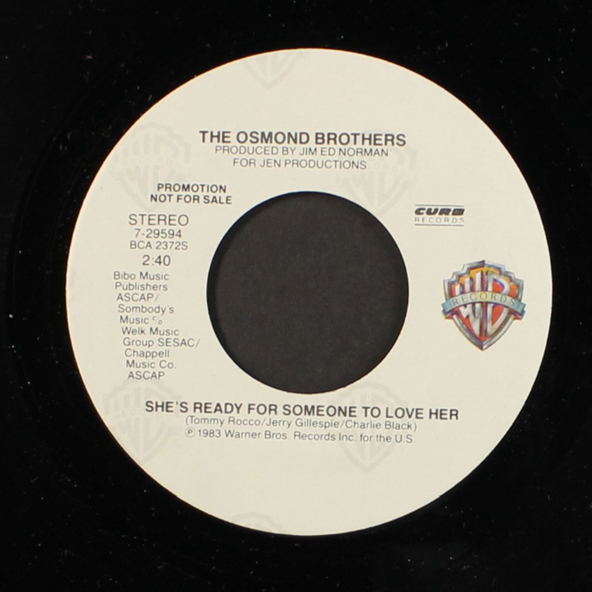 she's ready for someone to love her by OSMOND BROS.