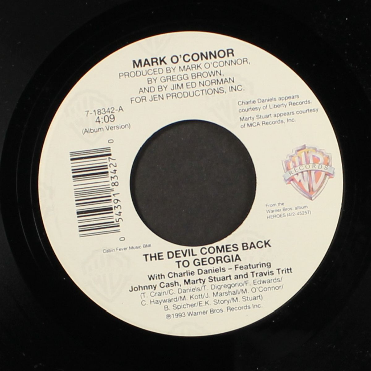 the devil comes back to georgia / diggy diggy lo by MARK O'CONNOR