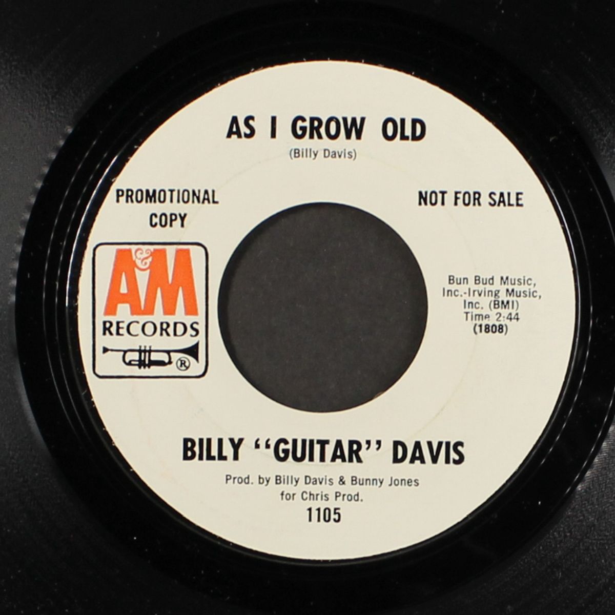 as i grow old / you put me in a groove by BILLY 'GUITAR' DAVIS