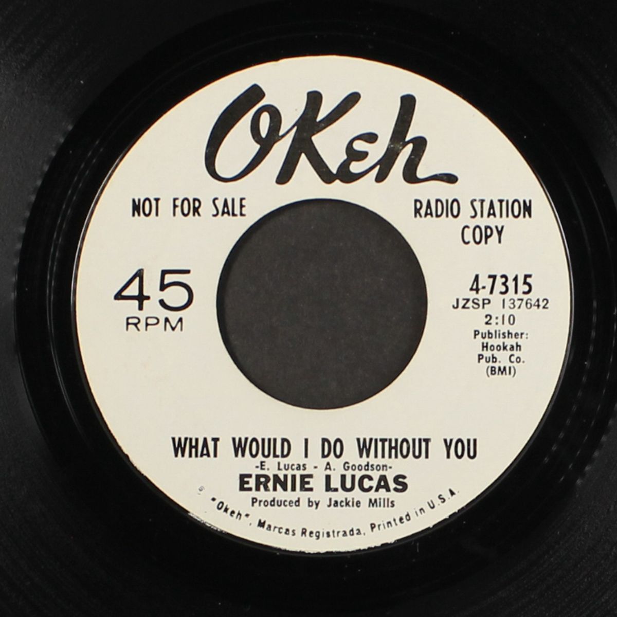 what would i do without you / love thief by ERNIE LUCAS