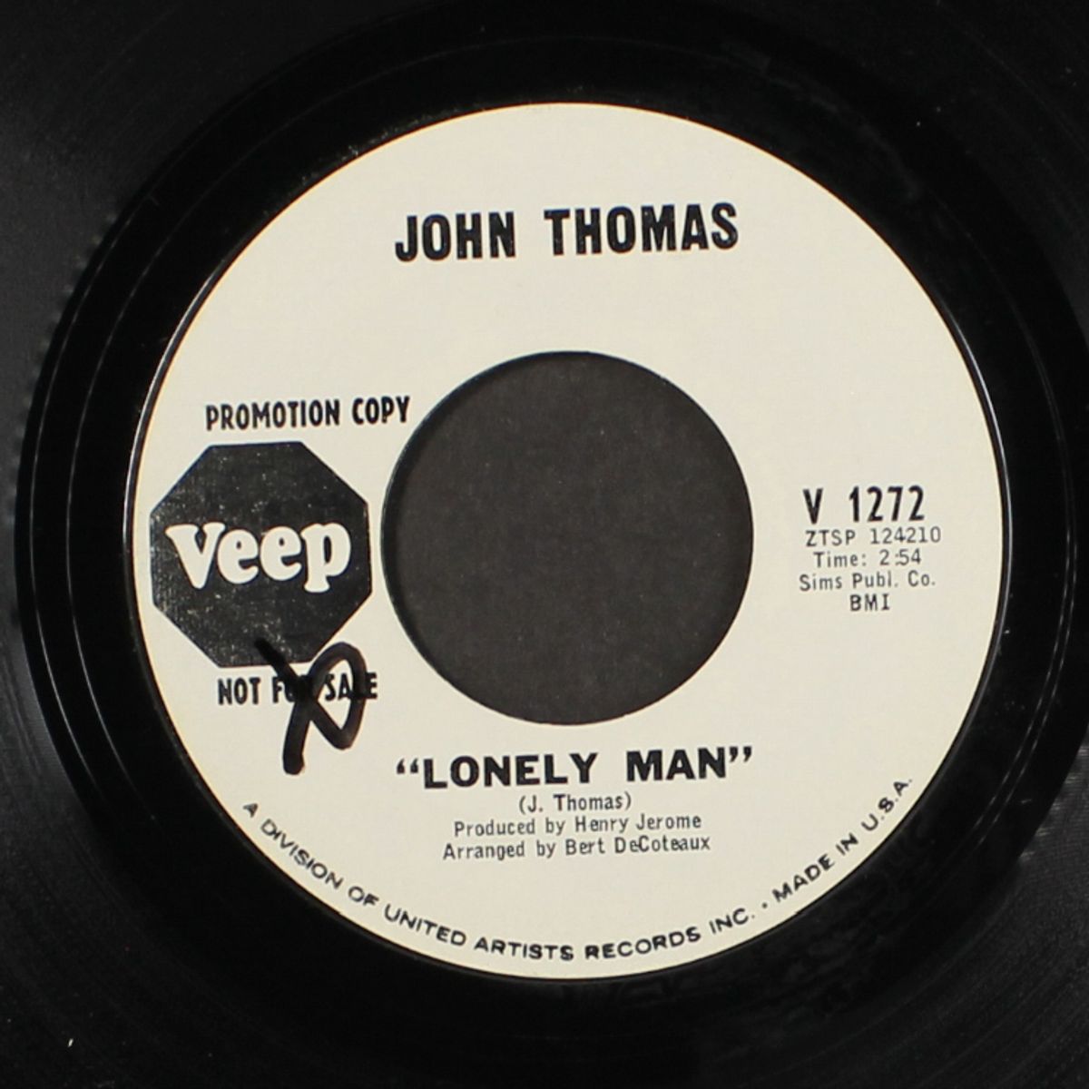 lonely man / who could ever love you by JOHN THOMAS