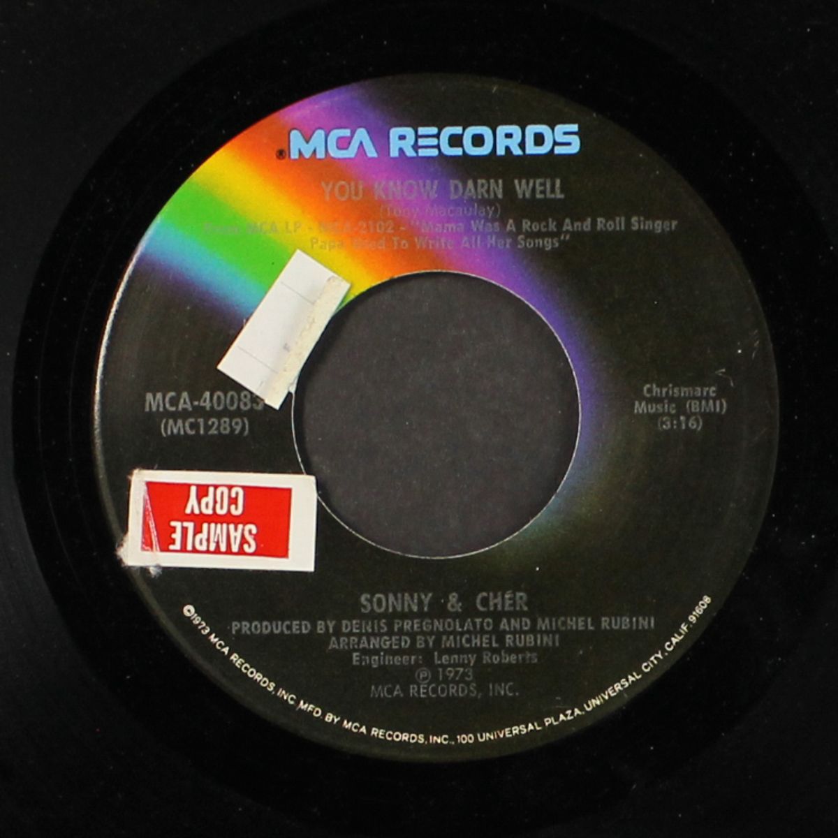 the greatest show on earth / you know darn well by SONNY & CHER