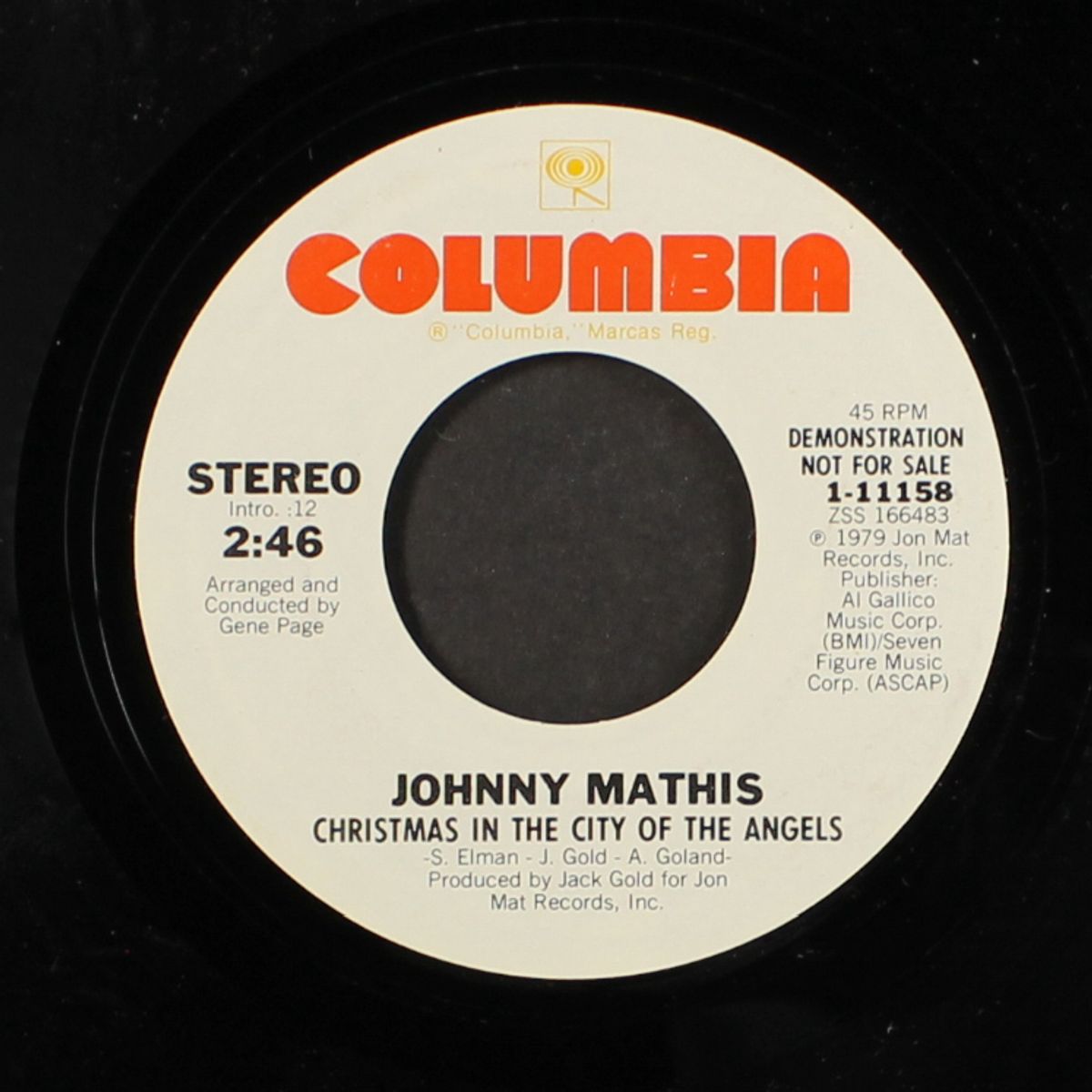 christmas in the city of the angels / same by JOHNNY MATHIS