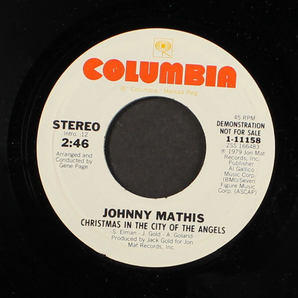 christmas in the city of the angels / same by JOHNNY MATHIS