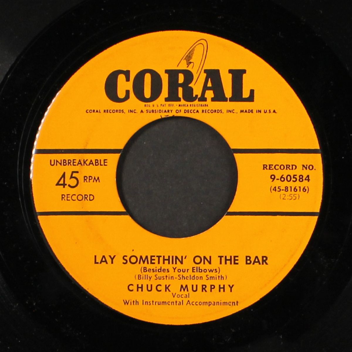 waitin' for my baby / lay somethin' on the bar by CHUCK MURPHY