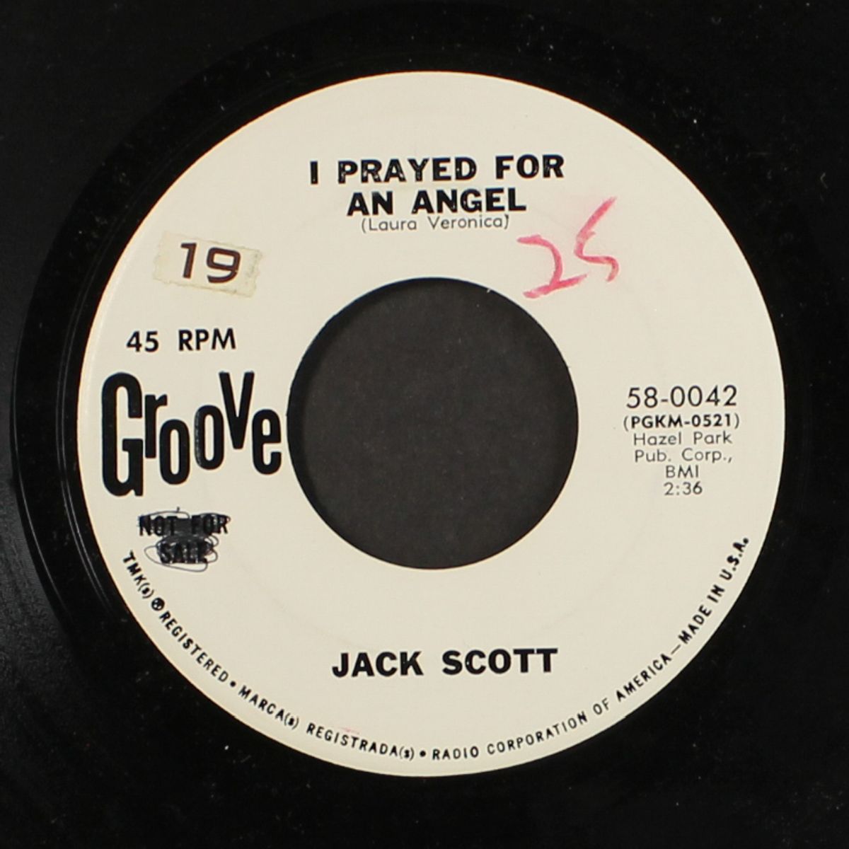 thou shalt not steal / i prayed for an angel by JACK SCOTT