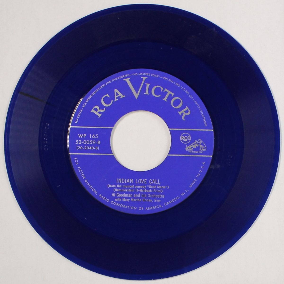 give me one hour / indian love call by AL GOODMAN