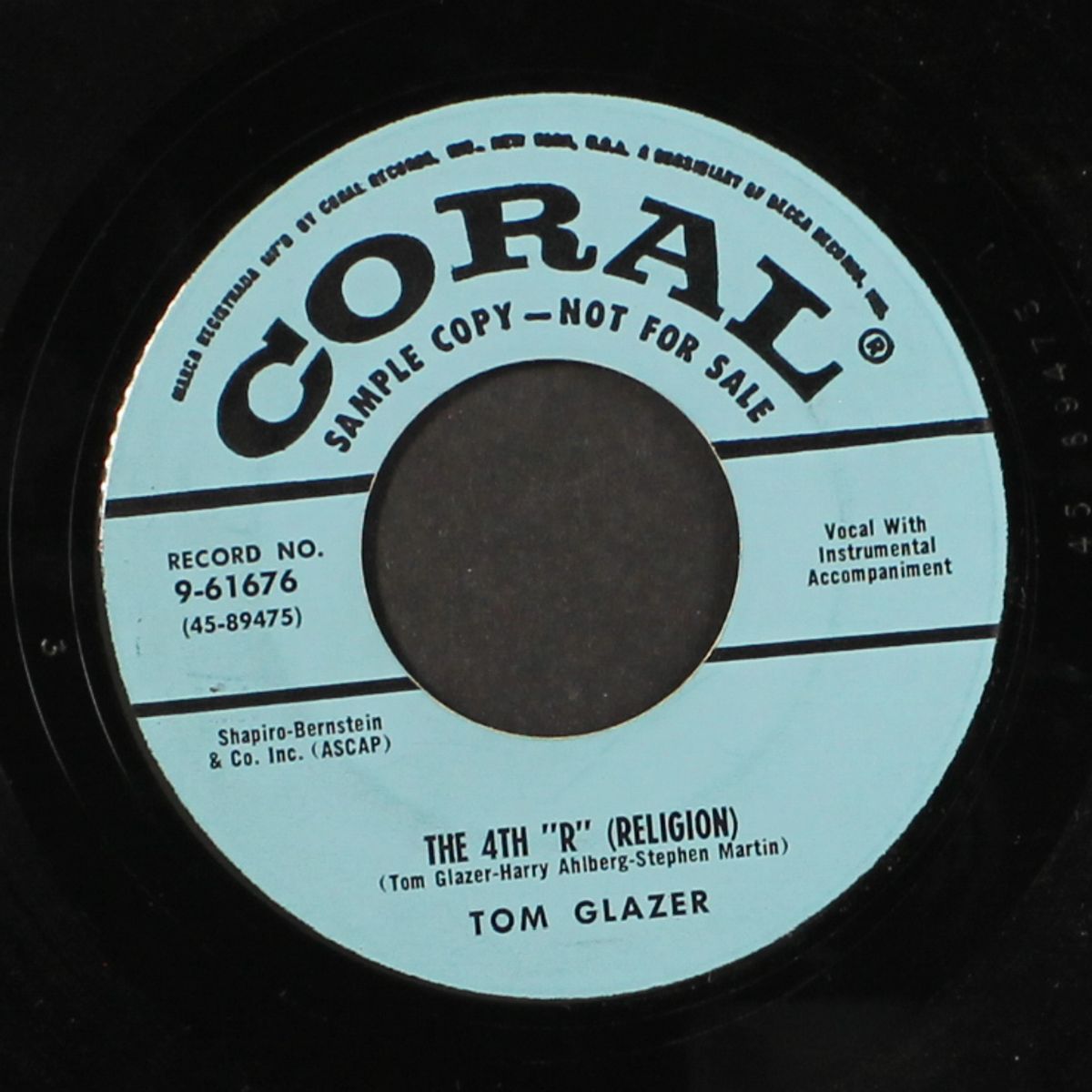 country and western / the 4th "r" (religion) by TOM GLAZER