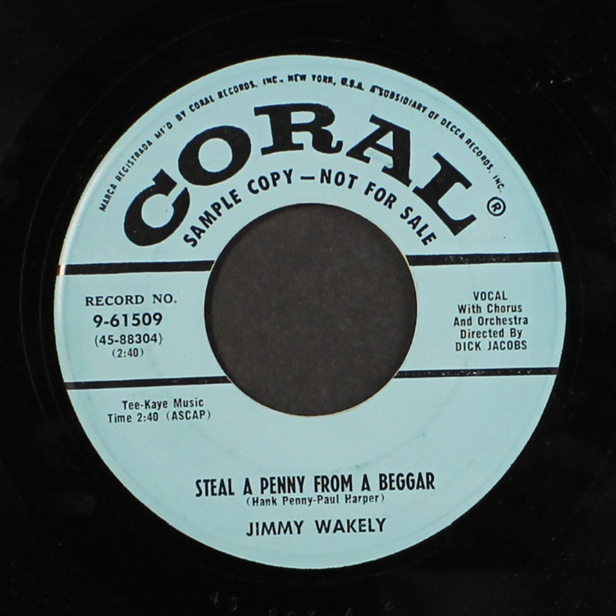 steal a penny from a beggar / keep no secrets by JIMMY WAKELY
