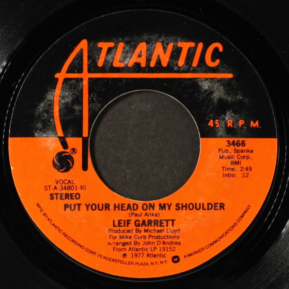put your head on my shoulder / kari by LEIF GARRETT
