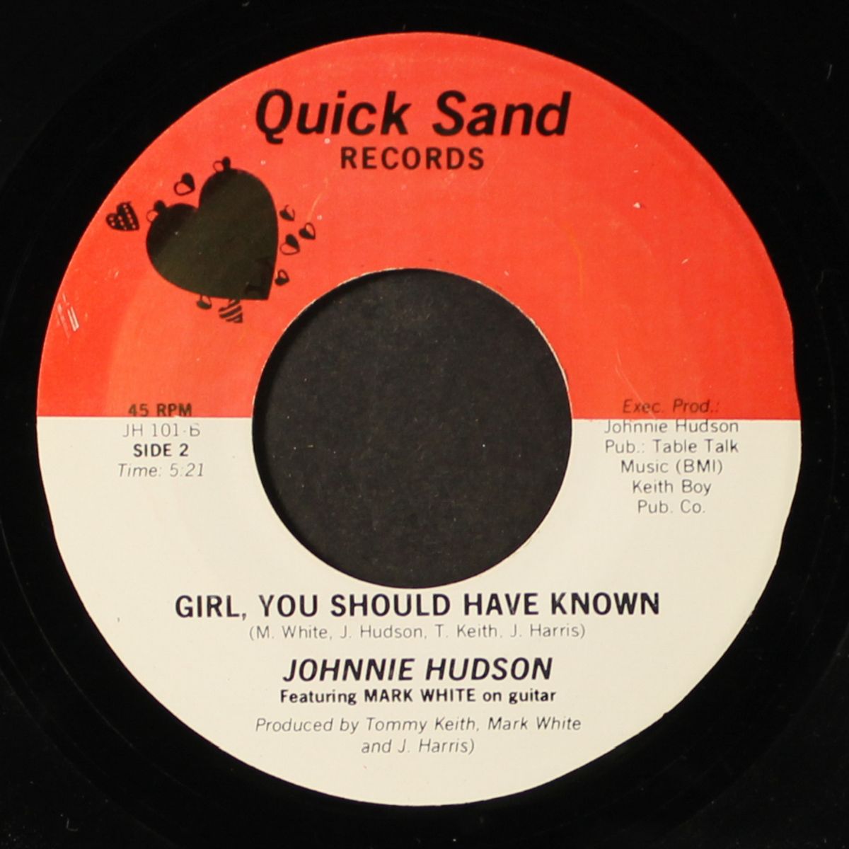 better love / girl, you should have known by JOHNNIE HUDSON