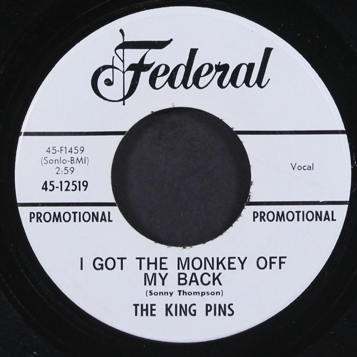 i got the monkey off my back / you're using me by KING PINS