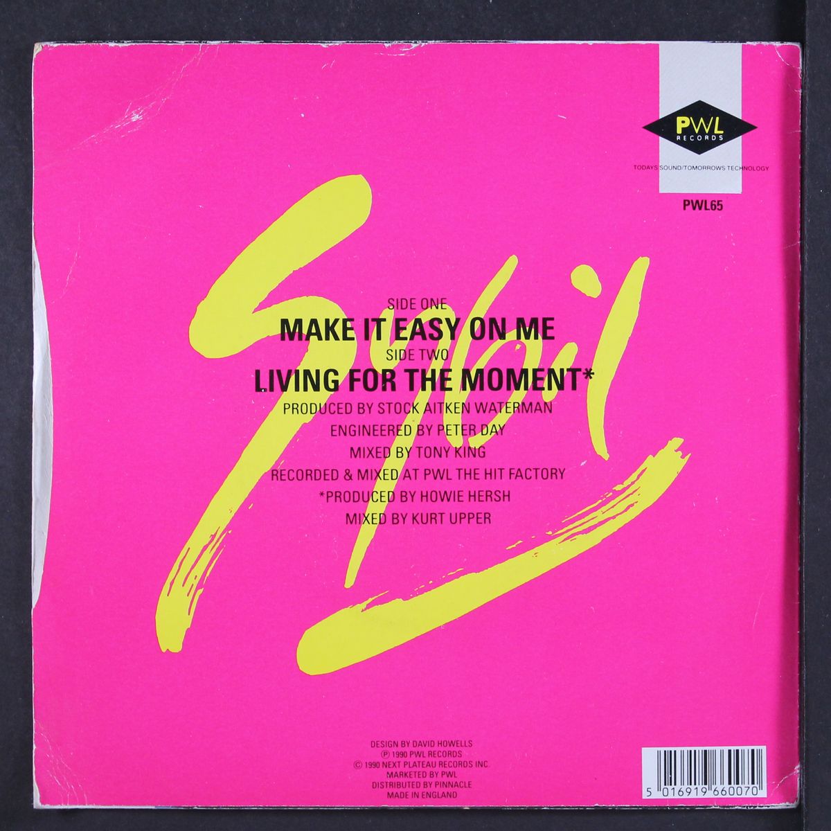 make it easy on me / living for the moment by SYBIL