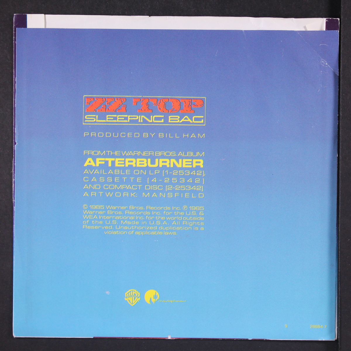 sleeping bag / party on the patio by ZZ TOP