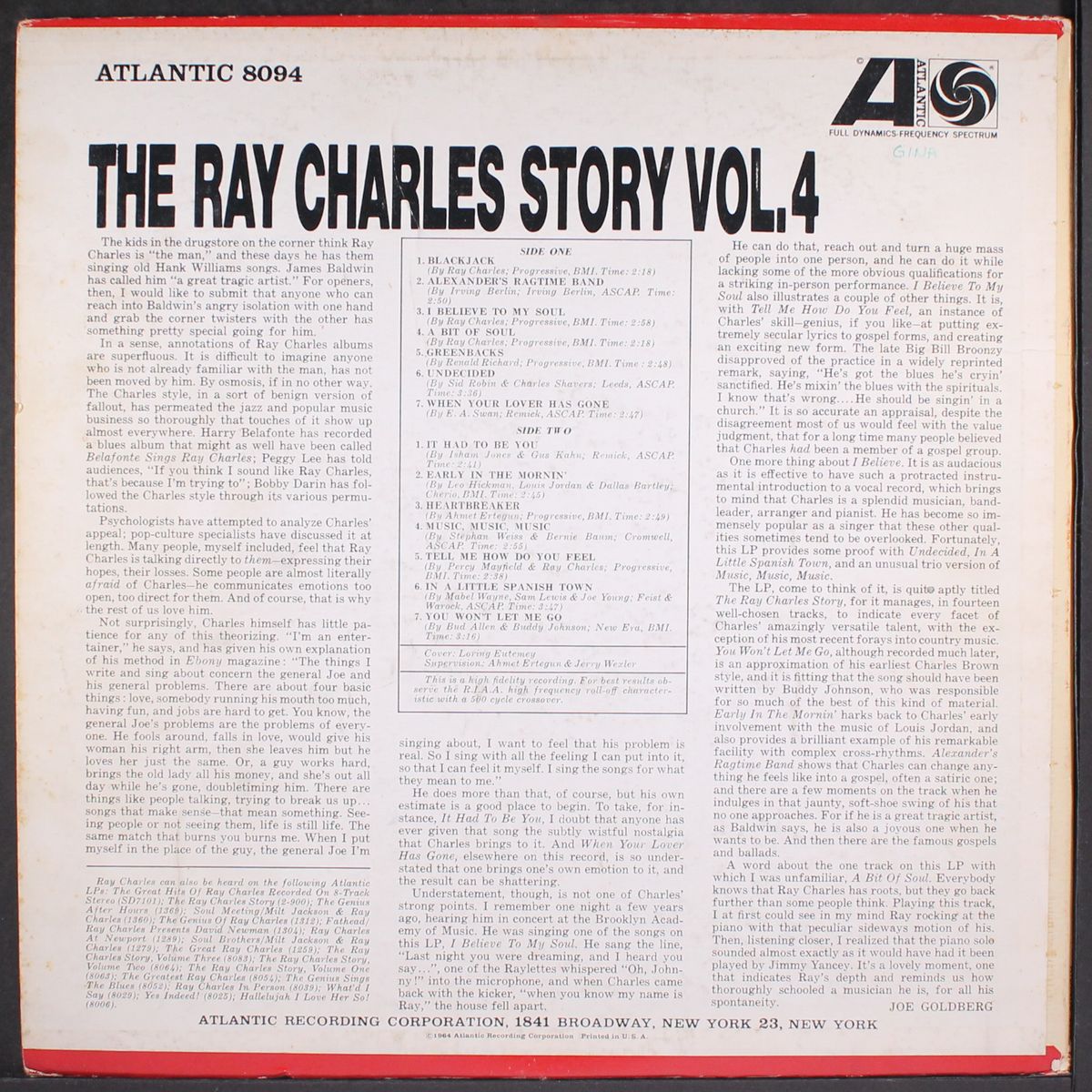story, vol. 4 by RAY CHARLES