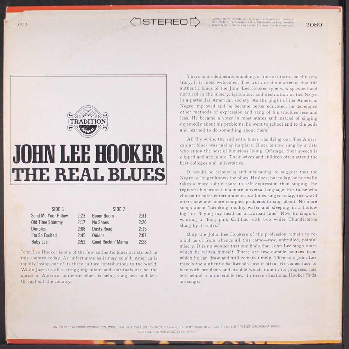 the real blues by JOHN LEE HOOKER
