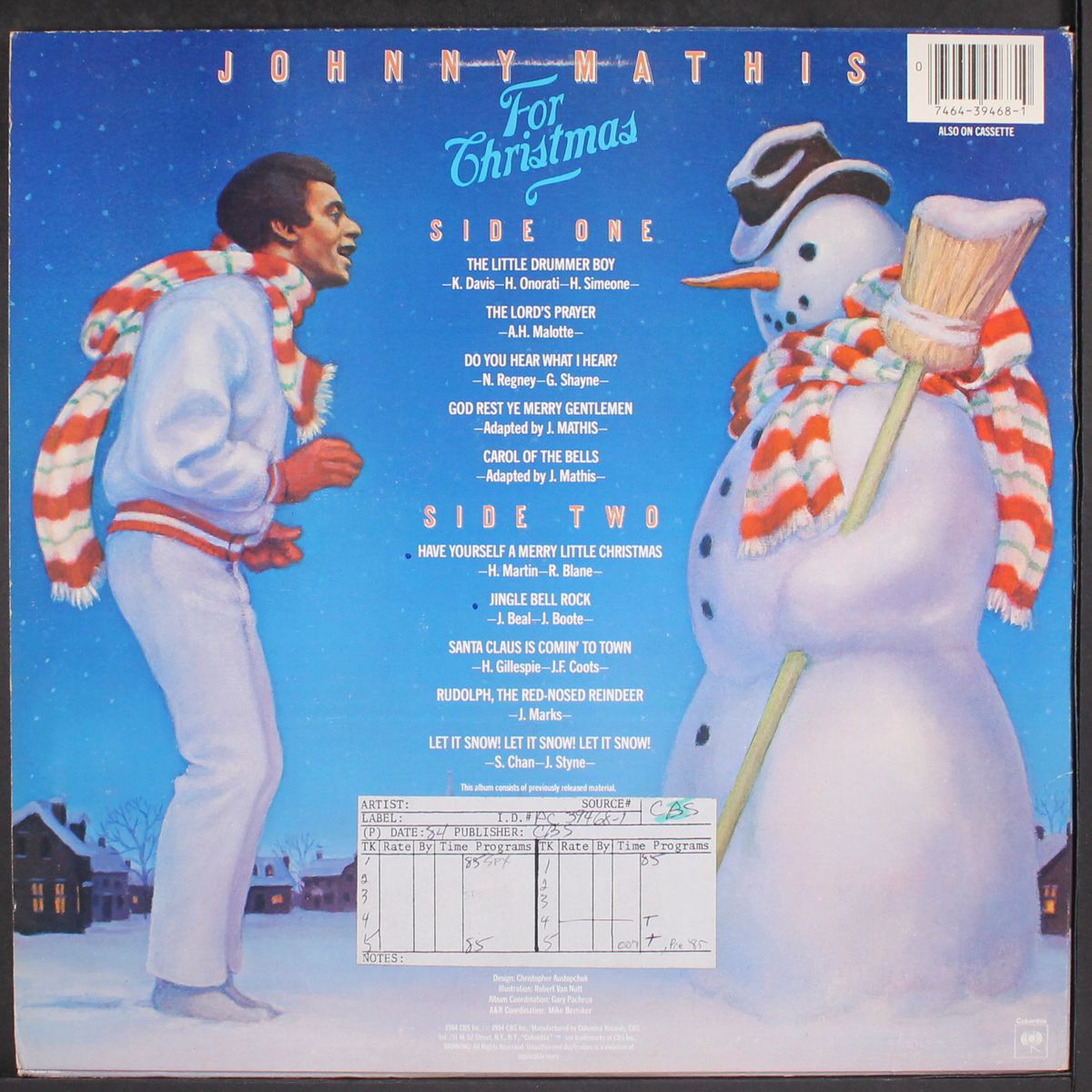 for christmas by JOHNNY MATHIS