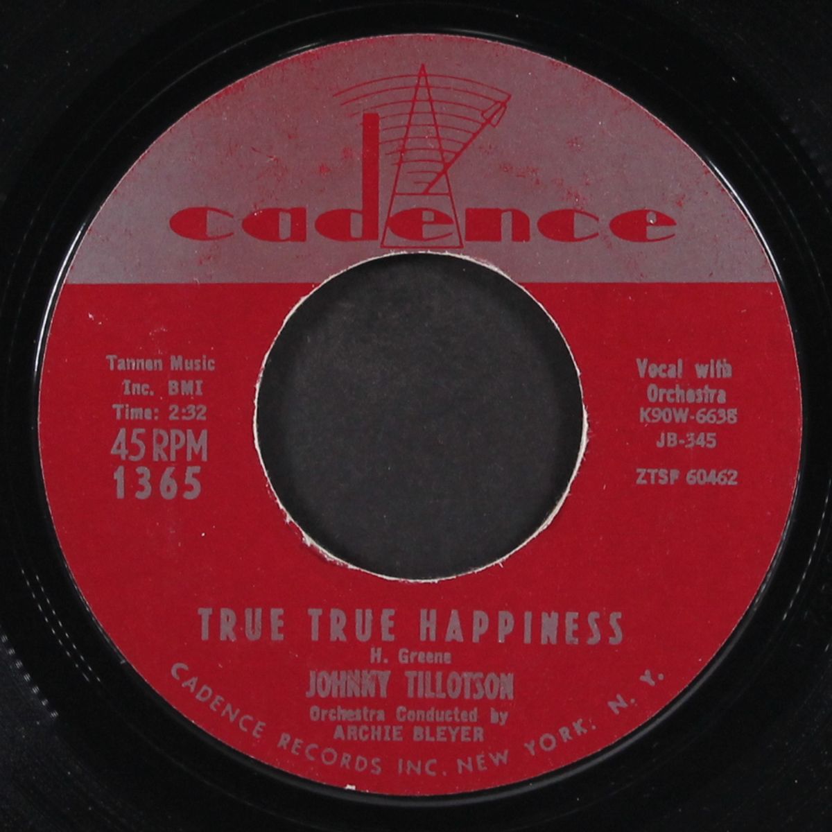 true true happiness / love is blind by JOHNNY TILLOTSON