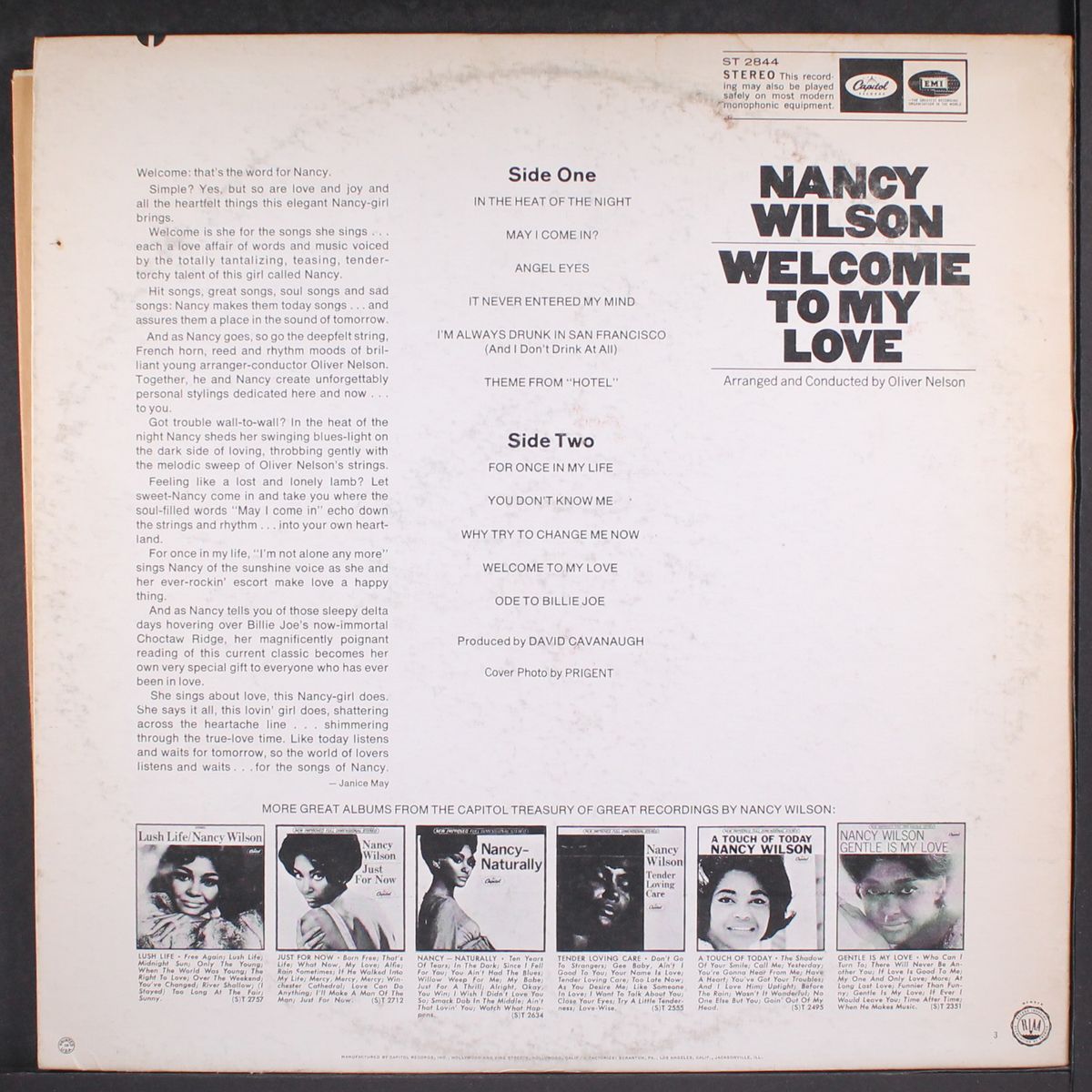 welcome to my love by NANCY WILSON