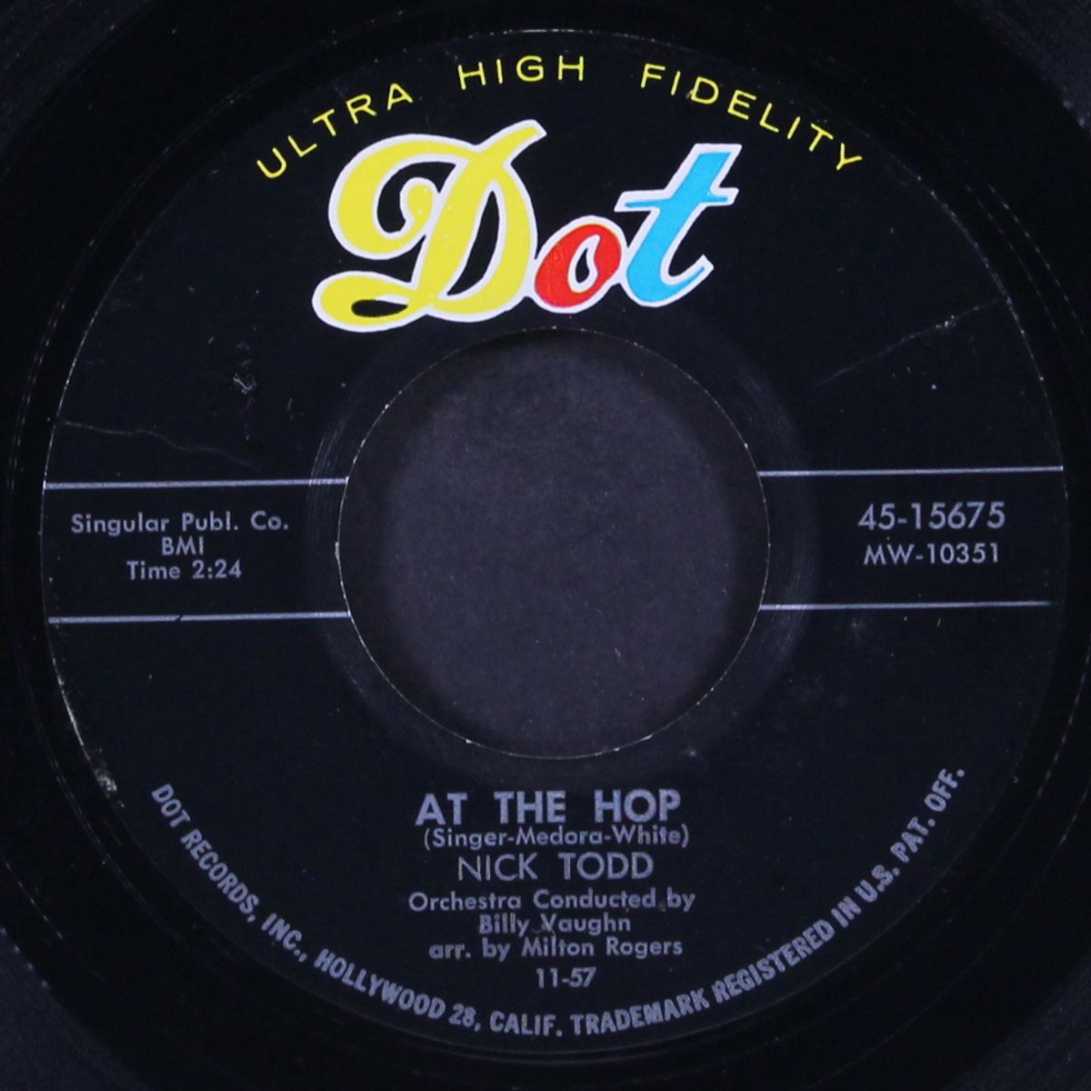 at the hop / i do by NICK TODD