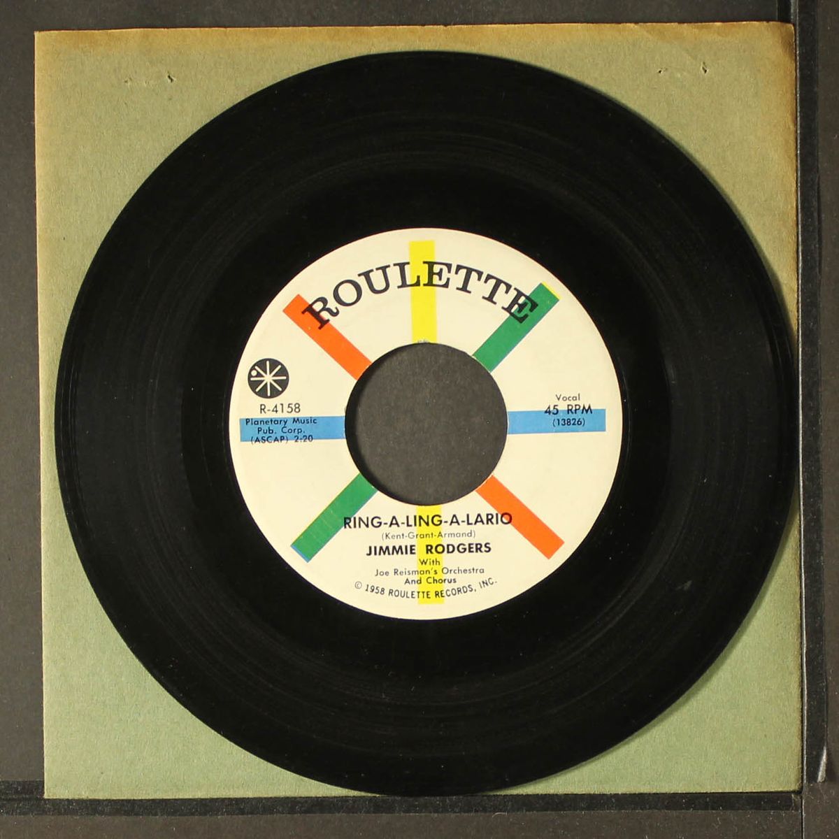 wonderful you / ring-a-ling-a-lario by JIMMIE RODGERS
