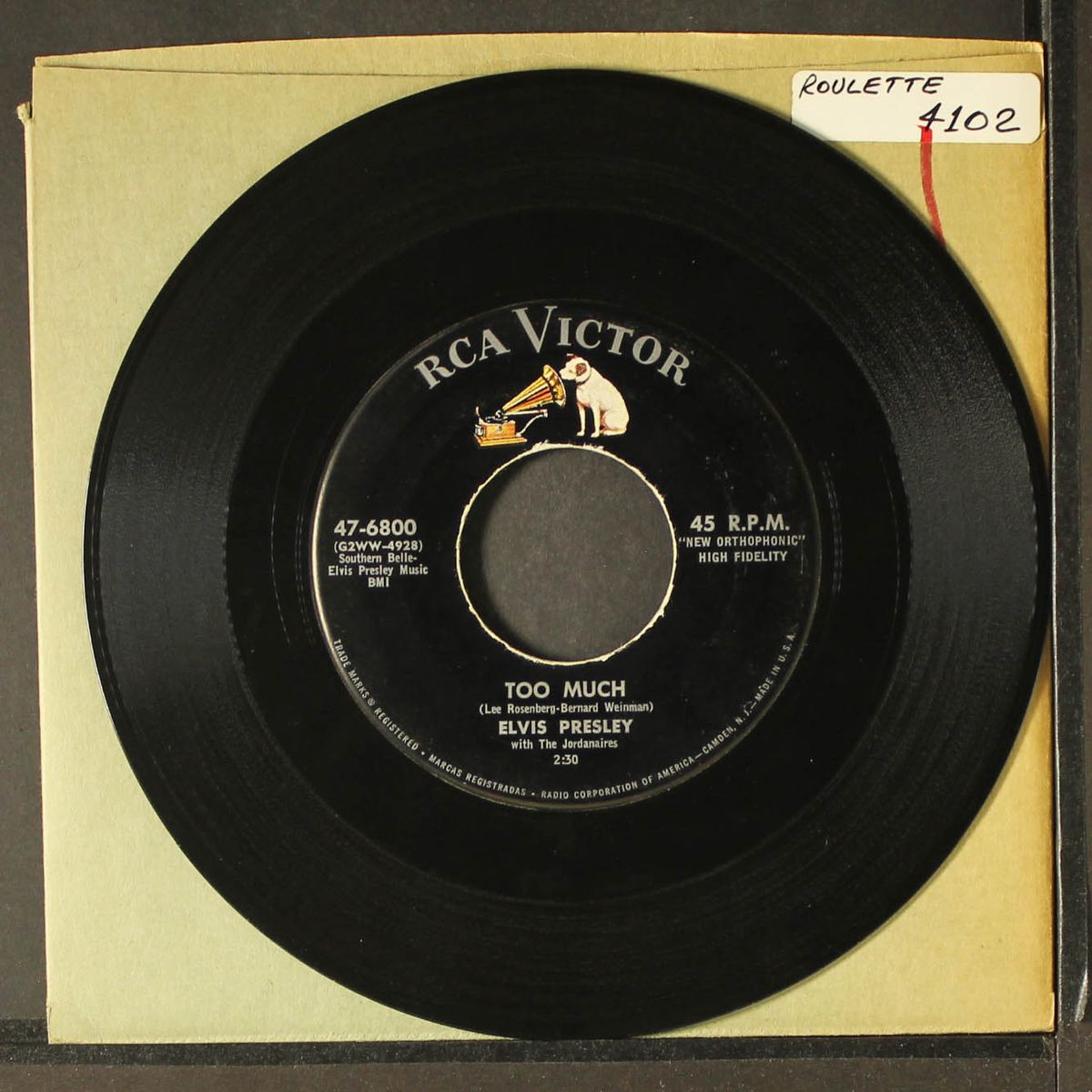 playing for keeps / too much by ELVIS PRESLEY