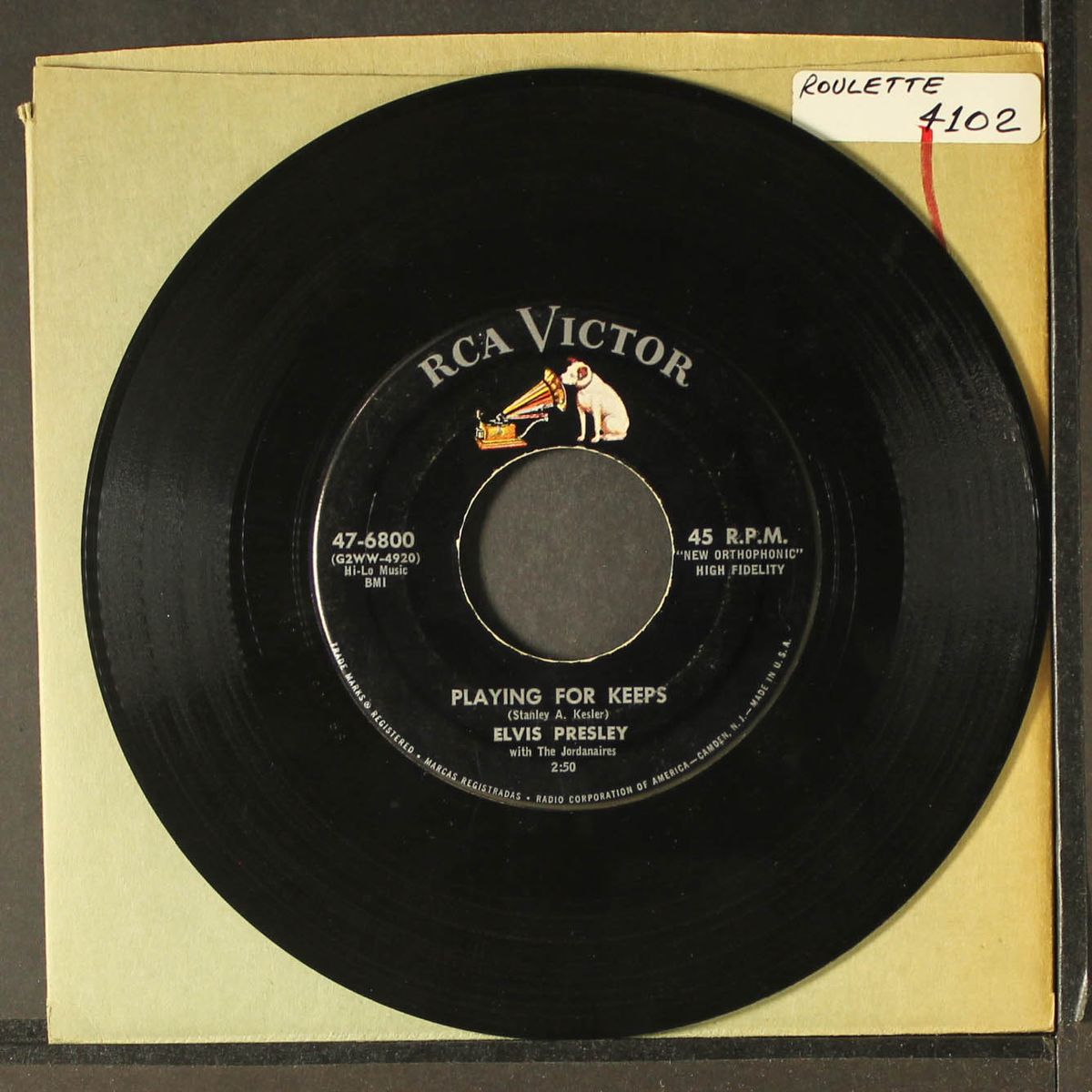playing for keeps / too much by ELVIS PRESLEY