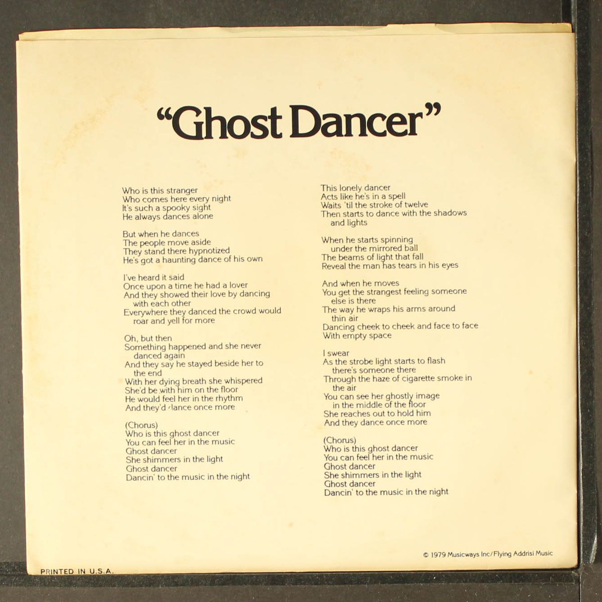 ghost dancer by ADDRISI BROTHERS