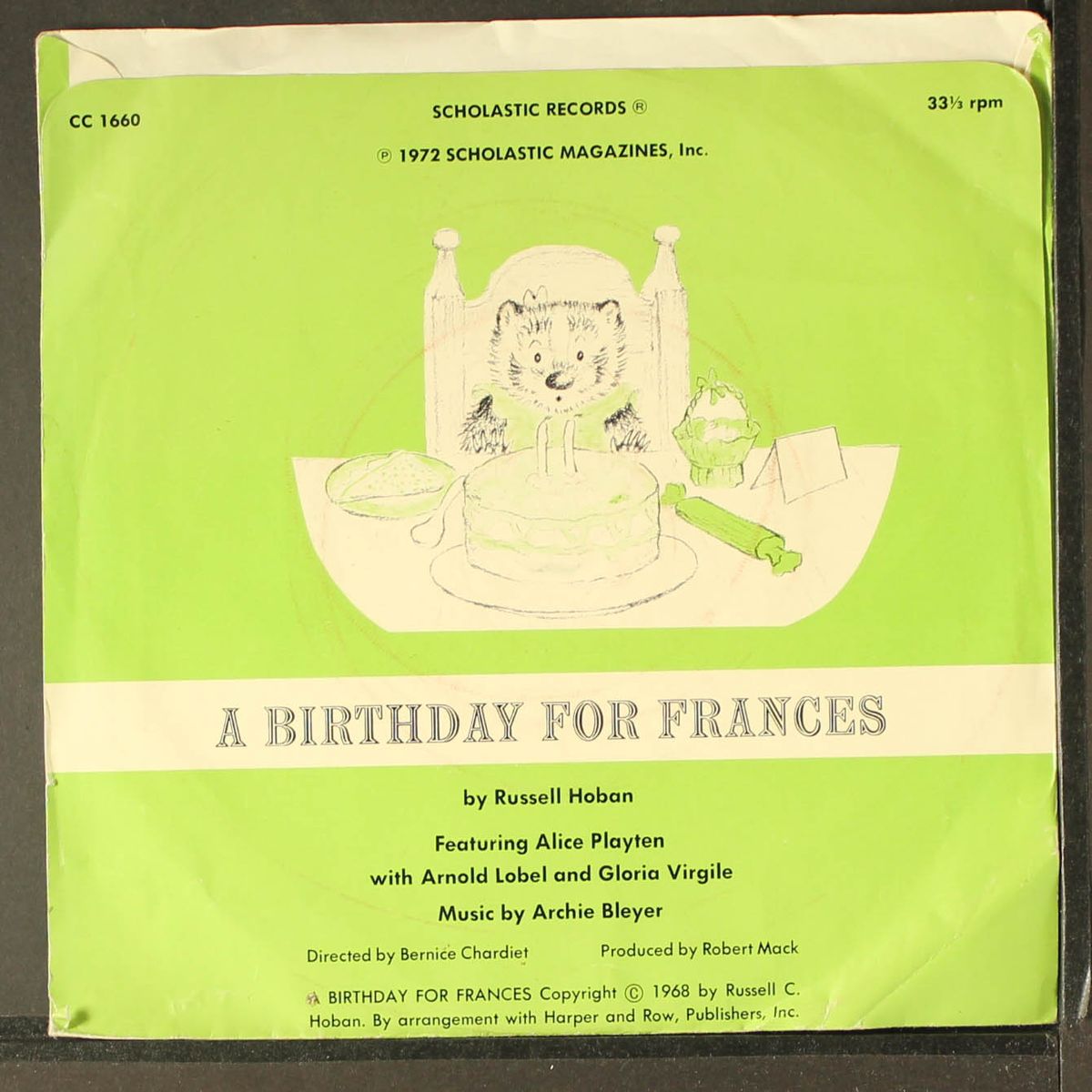 a birthday for frances by RUSSELL HOBAN