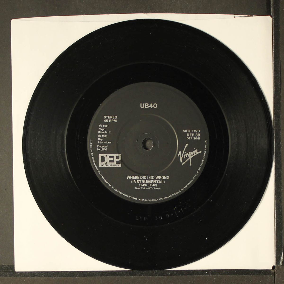 where did i go wrong by UB40