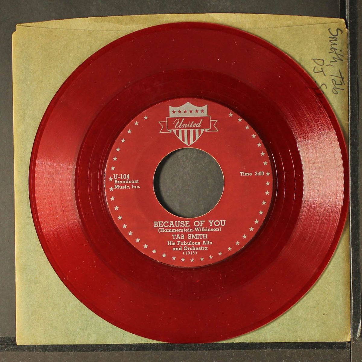 dee jay special / because of you by TAB SMITH
