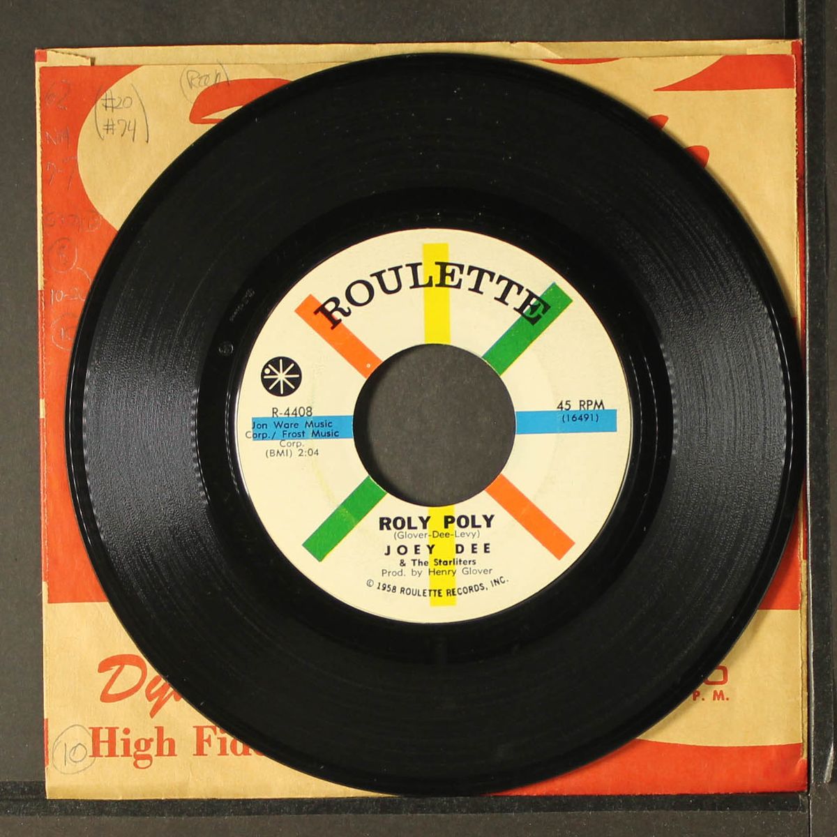 hey, let's twist / roly poly by JOEY DEE & STARLITERS