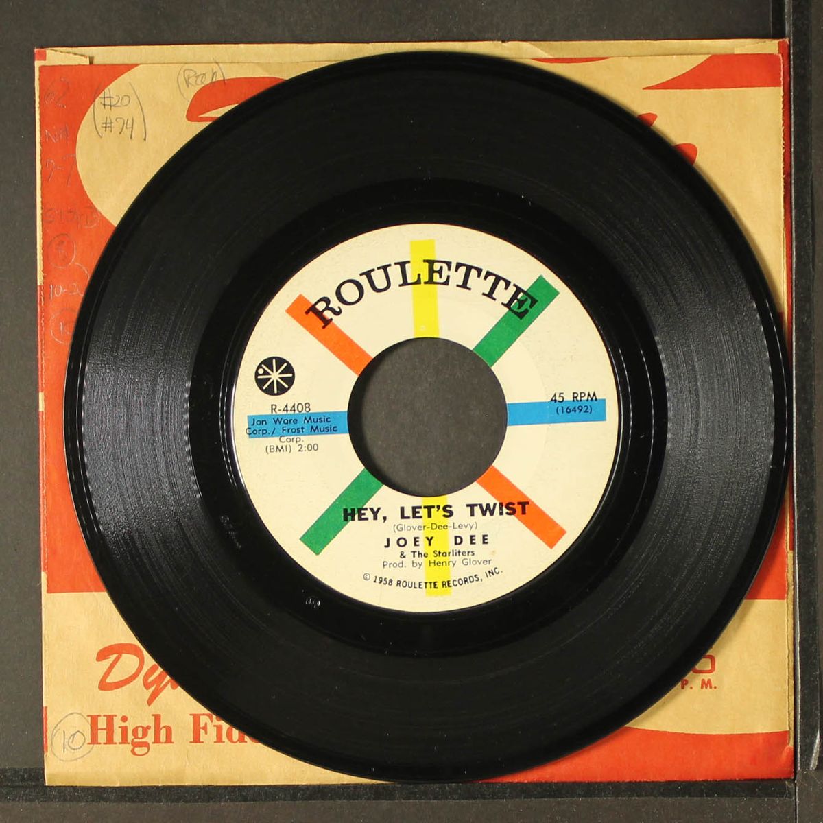 hey, let's twist / roly poly by JOEY DEE & STARLITERS