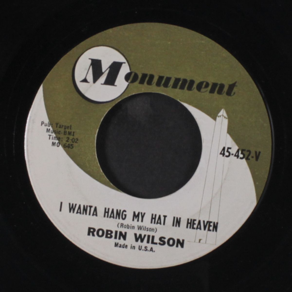 the black eyed gypsy / i wanna hang my hat in heaven by ROBIN WILSON