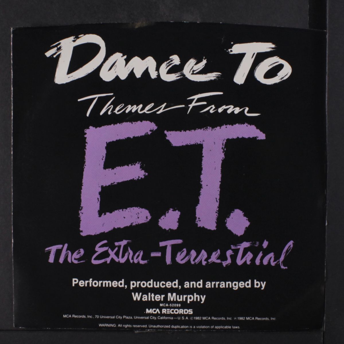themes from e.t. / your planet or mine by WALTER MURPHY