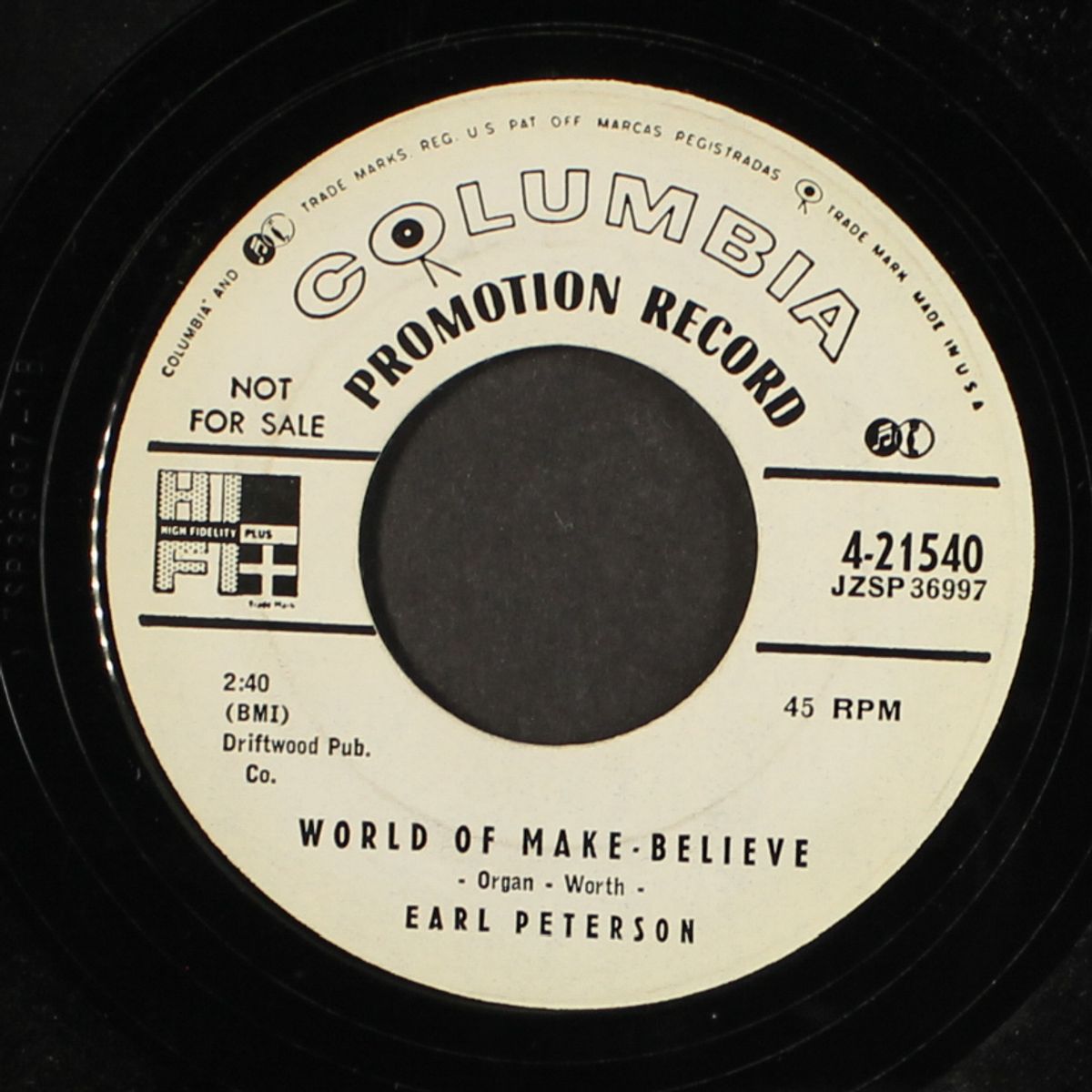 you gotta be my baby / world of make-believe by EARL PETERSON