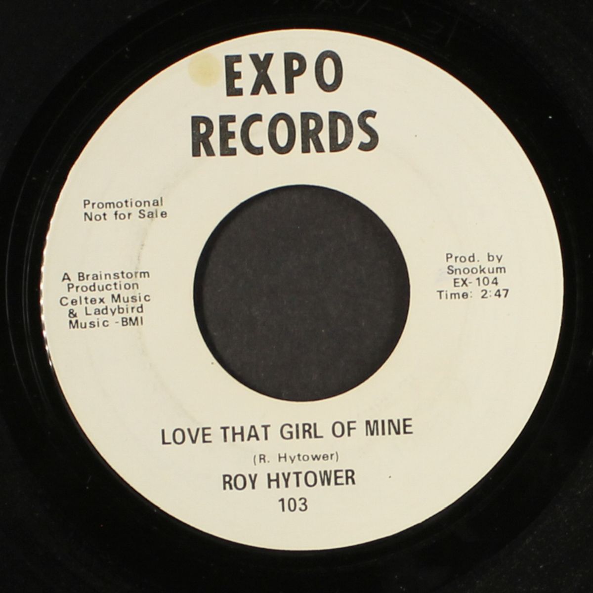 it must be love / love that girl of mine by ROY HYTOWER