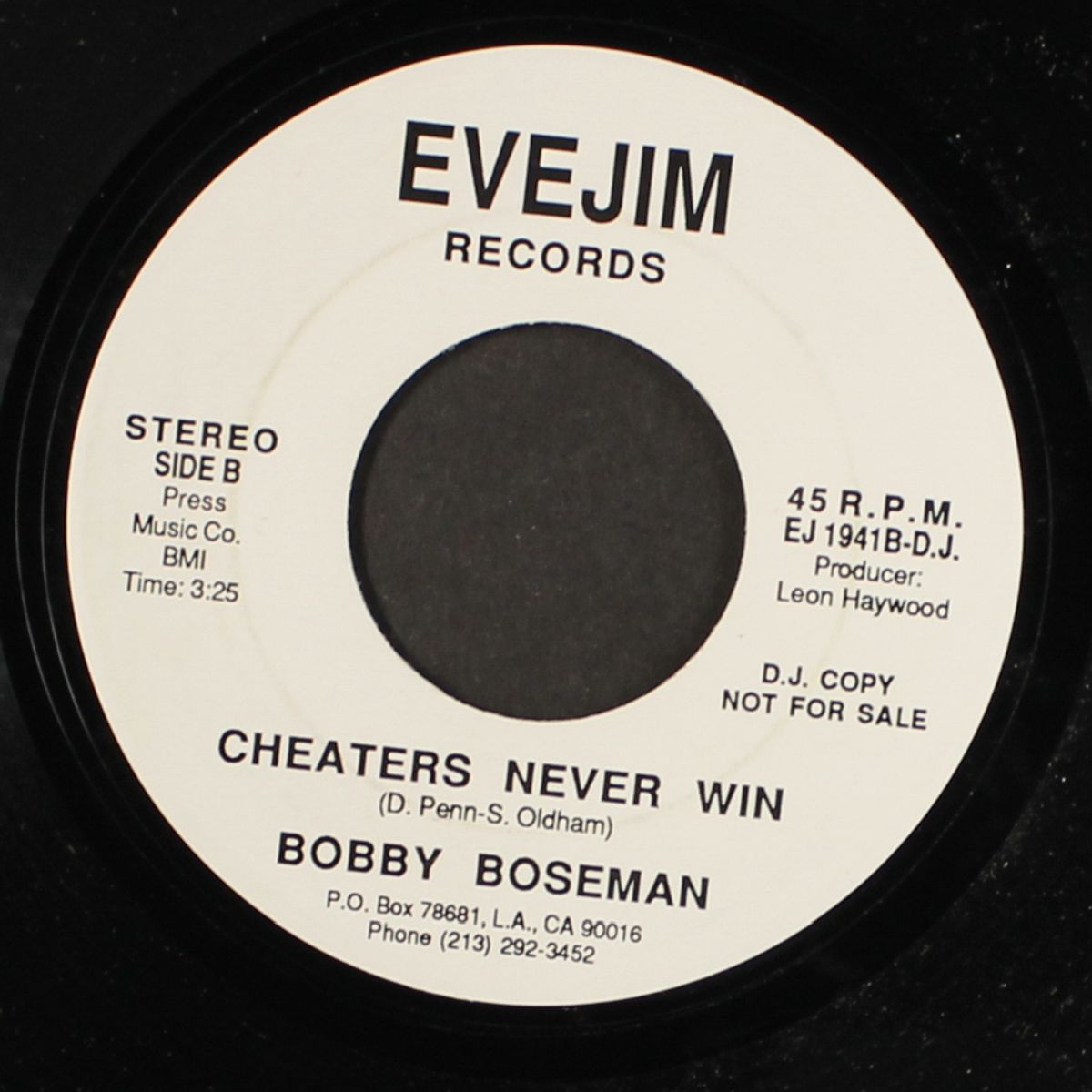 another man woman / cheaters never win by BOBBY BOSEMAN