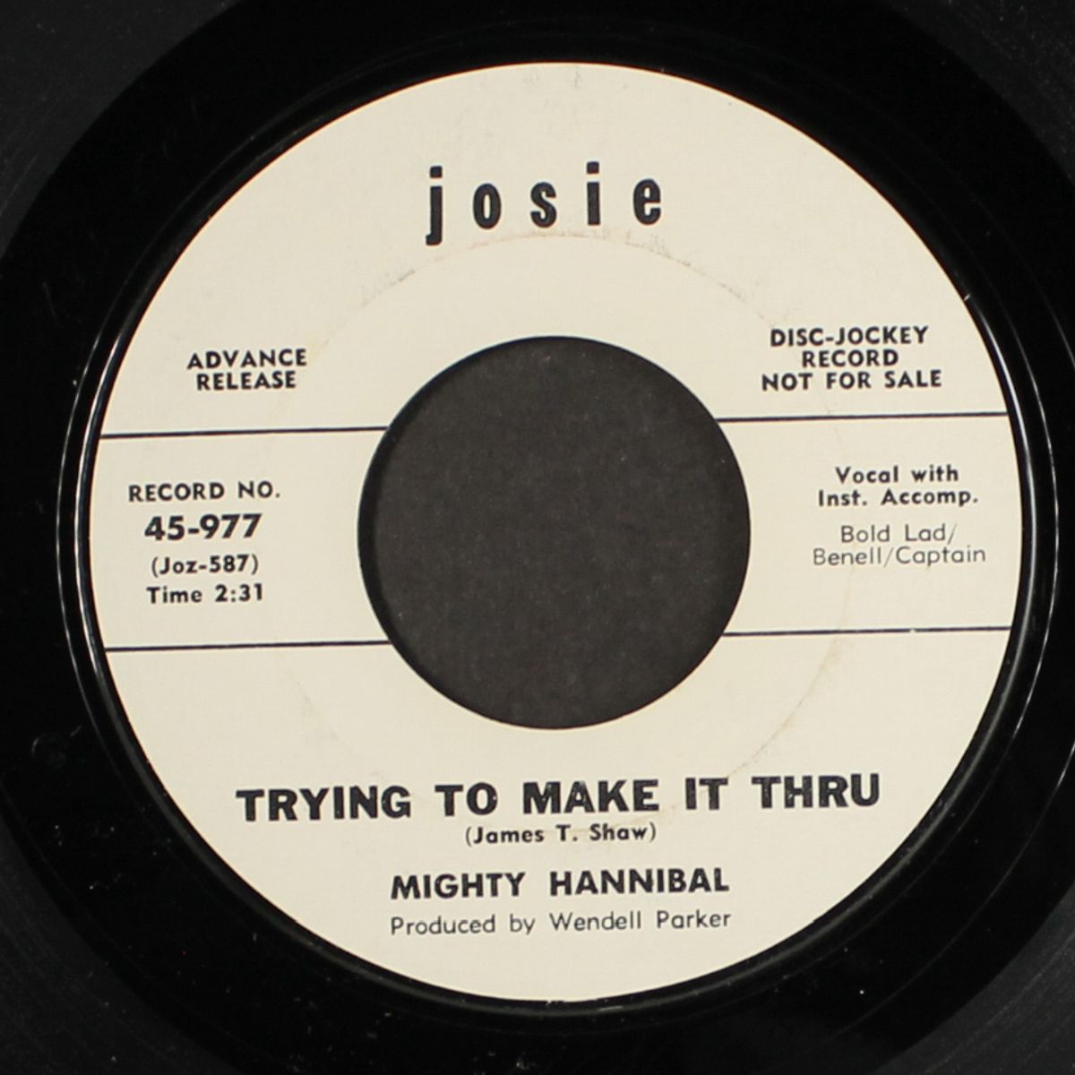 shame, shame / trying to make it thru by MIGHTY HANNIBAL