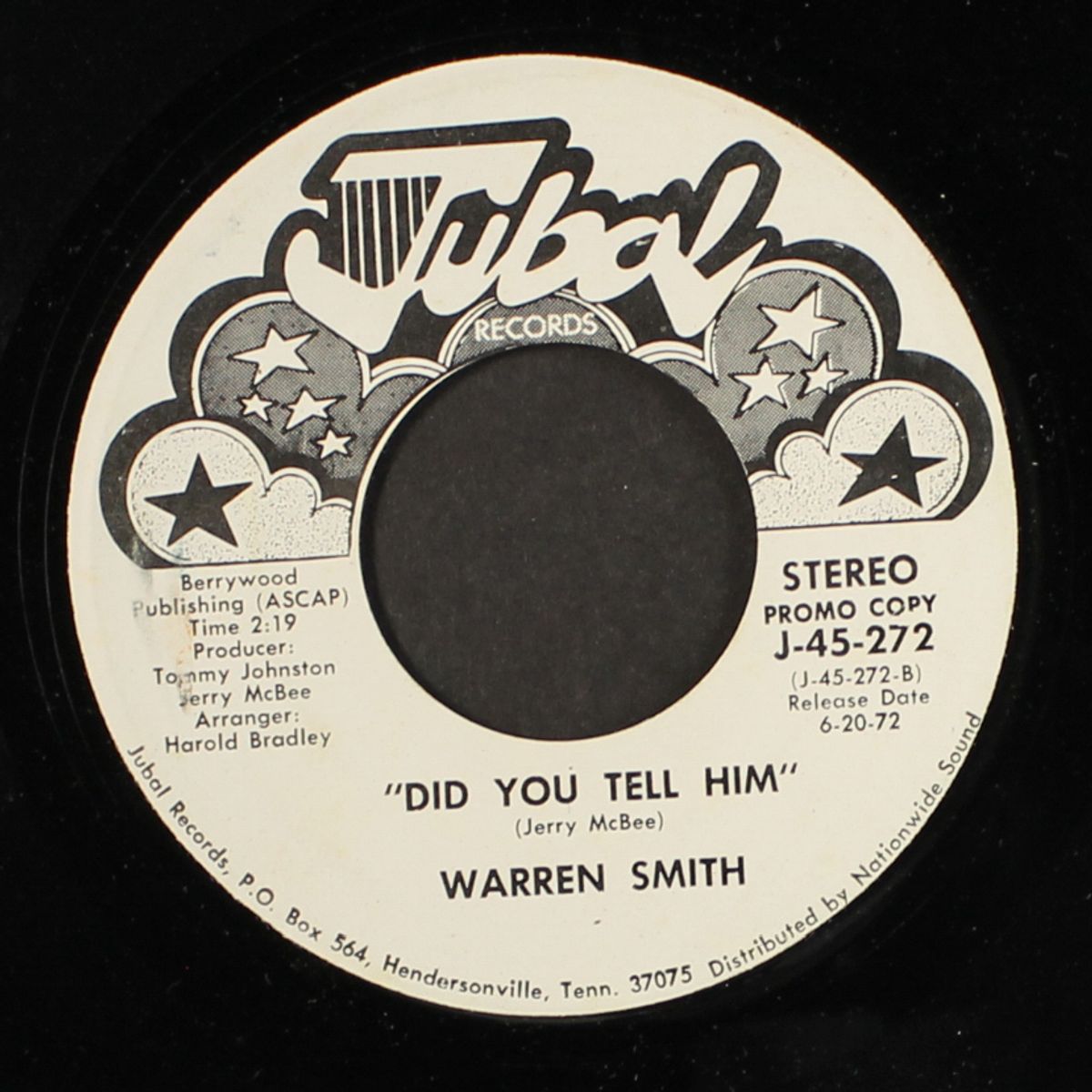 i don't believe i'll fall in love today by WARREN SMITH