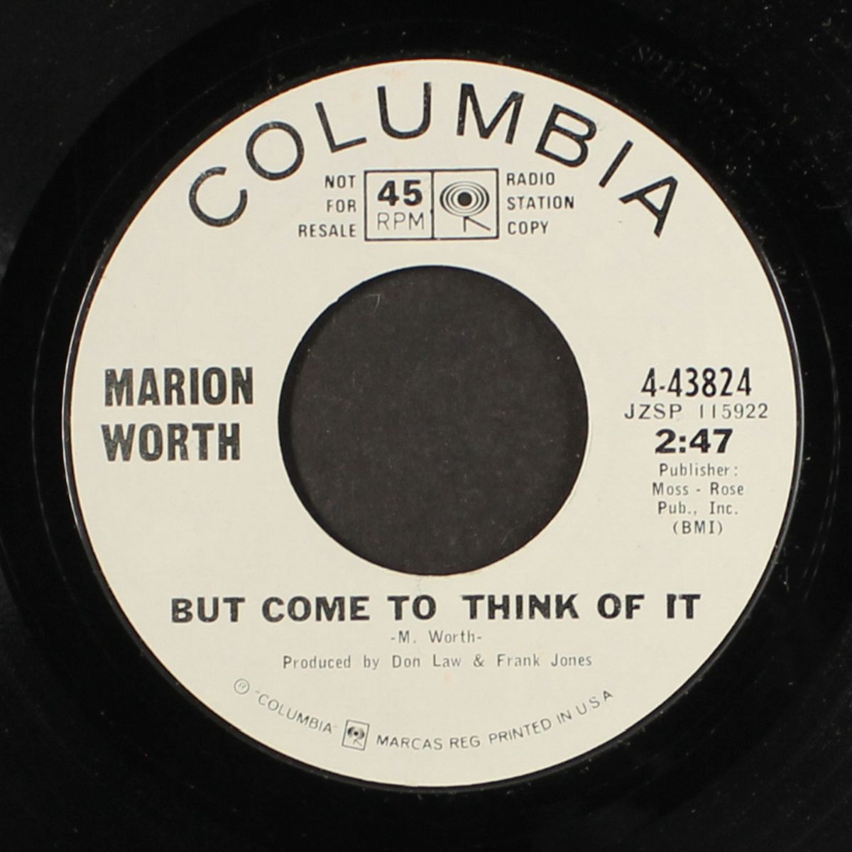 that's more than you'll ever get by MARION WORTH