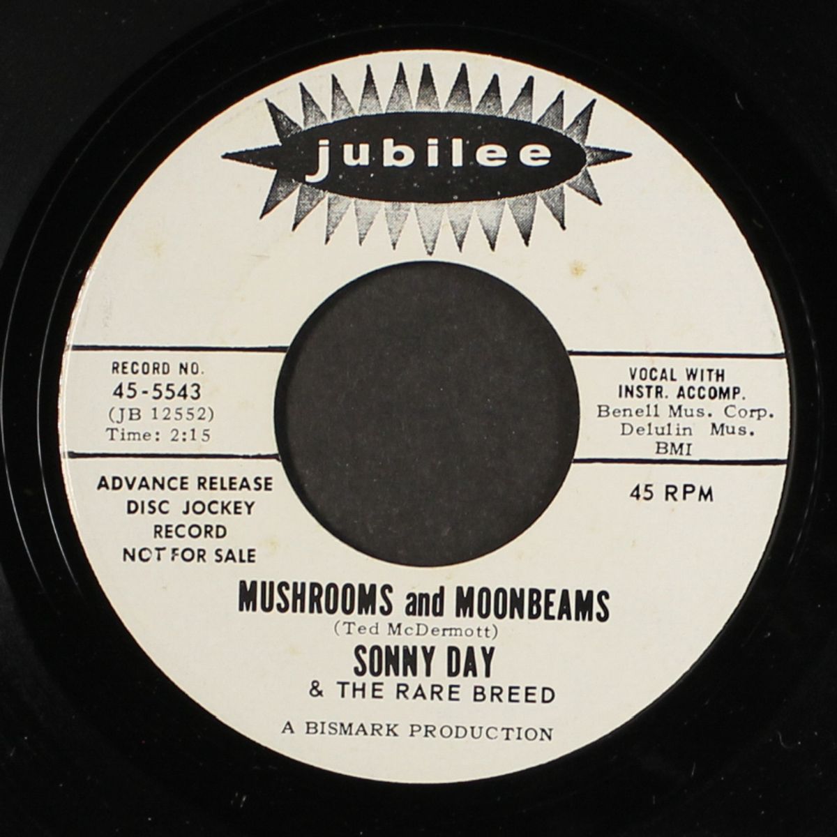 tarzan / mushrooms and moonbeams by SONNY DAY & RARE BREED