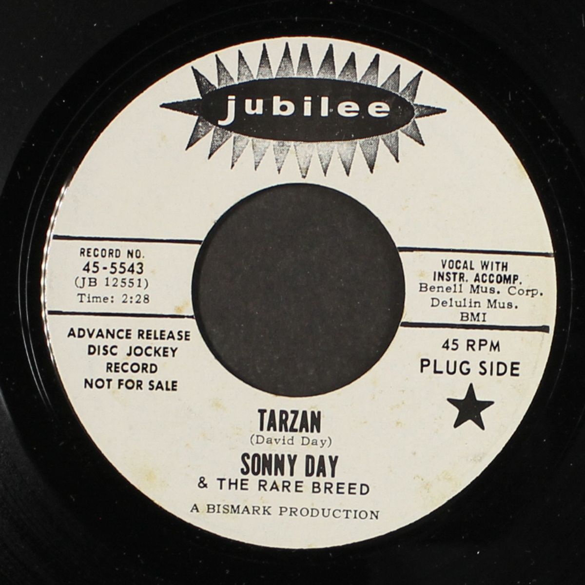 tarzan / mushrooms and moonbeams by SONNY DAY & RARE BREED