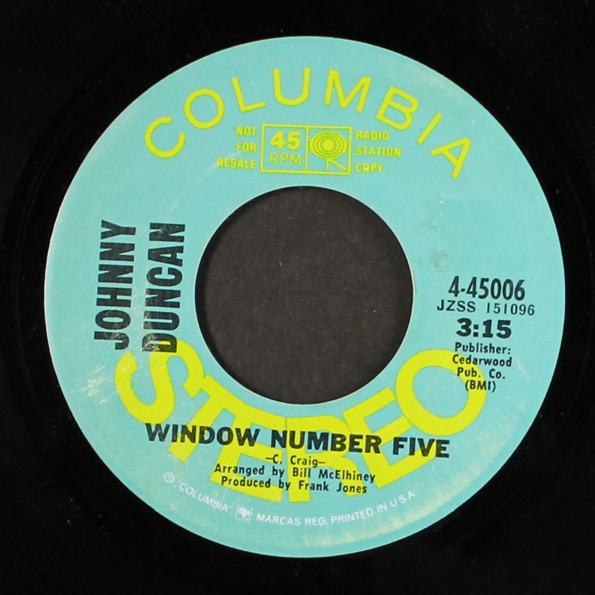 window number five / same by JOHNNY DUNCAN