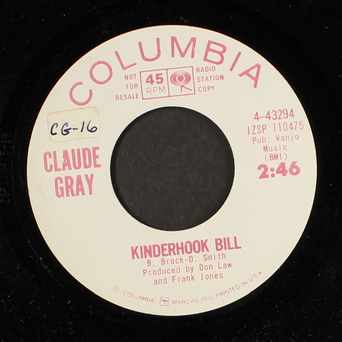 kinderhook bill / thank you neighbor by CLAUDE GRAY