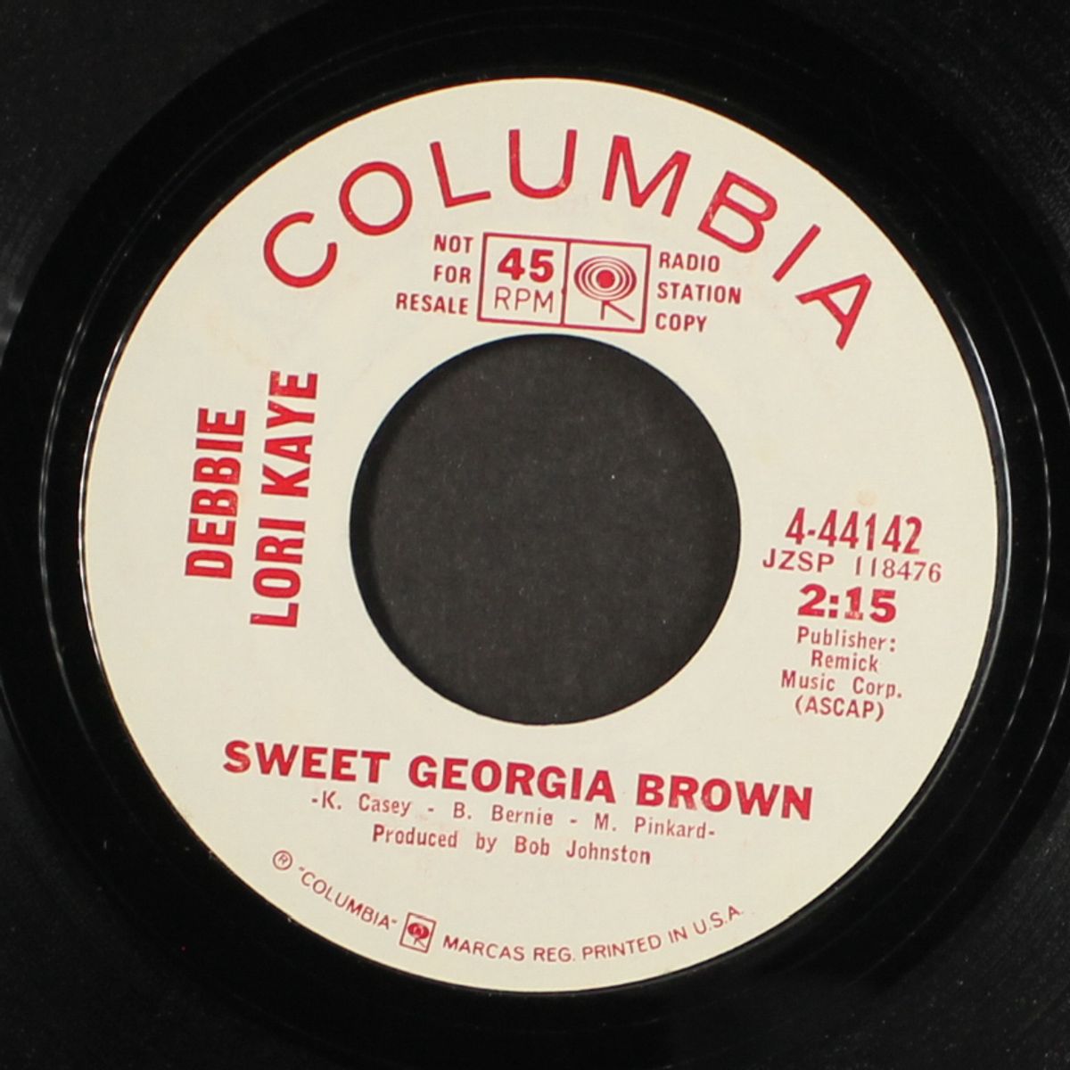 legend in my time / sweet georgia brown by DEBBIE LORI KAYE